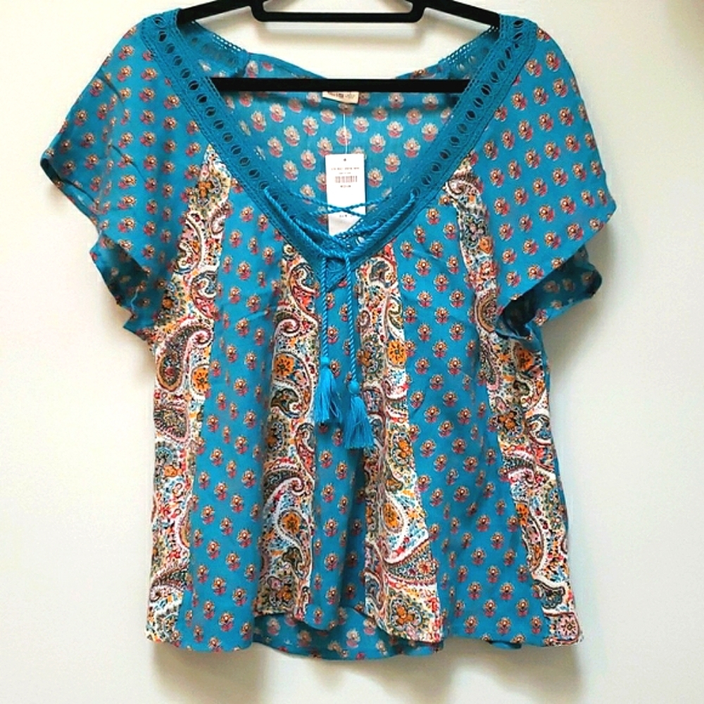 New Hollister Boho Top size L